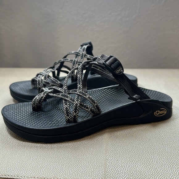Chaco Black and Gray Sandals - Picture 1 of 16